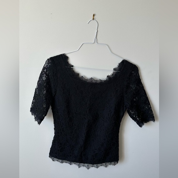 Joseph Ribkoff Tops - Black Lace Top